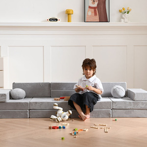 Canapé modulaire en mousse à mémoire de forme pour enfants, ensemble de 22 pièces, pliable, canapé de <span class=keywords><strong>jeu</strong></span> souple, espace de <span class=keywords><strong>jeu</strong></span> pour enfants, canapé pliable unisexe - Product Image 5
