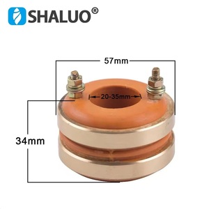 2-weg Dynamo Generator Onderdelen Koperen <span class=keywords><strong>Ring</strong></span> Koolborstelhouder Assemblage Geleidende Slipring Collector Binnendiameter 20Mm - Product Image 1