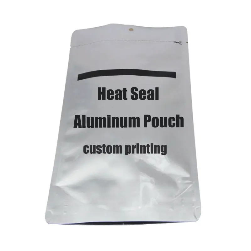 Custom Standup Food Grade Pouch Flexible Packaging Aluminum Foil Printed Heat Seal Wraps Package Ziplock Bags Mylar PET Zip Bag