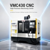 Centre d'usinage CNC à grande vitesse avec broche BT40 8000 tr/min et précision de positionnement de 0,005 mm