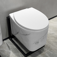 Ensemble WC suspendu monobloc moderne avec lavabo en céramique pour hôtel