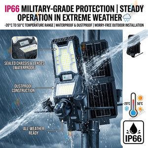 Lampadaire solaire en plastique contrôlé par application avec caméra IP65 4G/WiFi, <span class=keywords><strong>batterie</strong></span> LiFePO4, LED et sécurité CCTV pour la route - Product Image 4