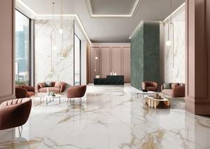 Marbre d'or Calacatta pour salle de bain Poème d'or de la <span class=keywords><strong>nature</strong></span> Chaque veine une ligne écrite par la terre - Product Image 4