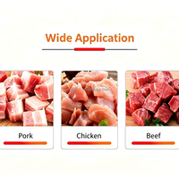 Machine à découper la viande fraîche en cubes, pour porc, poisson, poulet, machine à découper en dés, machine à couper en cubes de viande électrique