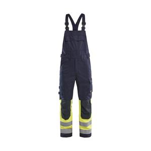 BLAKLADER - 288815128933D92 Multinorm pantalones con pechera inherentes azul marino/amarillo Hi-vis-EAN 7330509809419 ROPA DE TRABAJO RESISTENTE A LAS LLAMAS - Product Image 1