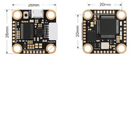 Foxeer F722 V4 Mini MPU6000 5V BEC OSD Blackbox Flight Controller 20X20mm 2-6S LIPO untuk FPV Freestyle Drones DIY Parts