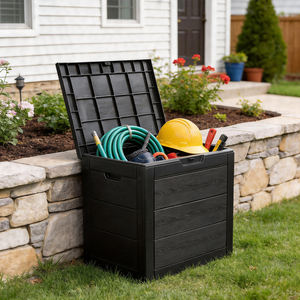 Boîte de rangement en plastique multifonctionnelle et écologique de 120 L, imperméable, pour le <span class=keywords><strong>camping</strong></span>, le jardin, la <span class=keywords><strong>piscine</strong></span>, les jouets pour enfants - Product Image 4