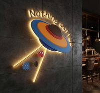 Letrero LED Personalizado con Logotipo, Letrero LED con Logotipo Personalizado, Letrero Publicitario LED Personalizado, Letrero Luminoso de Pared para Restaurante