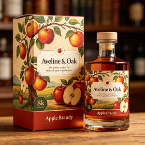 Boîte d'emballage en carton pliable personnalisée avec logo, pour spiritueux, <span class=keywords><strong>alcool</strong></span>, boissons, type boîte à cidre de <span class=keywords><strong>pomme</strong></span>, directement de l'usine - Product Image 1