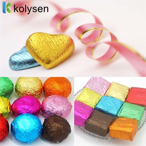 Lá Vàng sô cô la wrapper kẹo lá bao bì nhôm lá mỏng tờ - Product Image 4