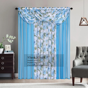 Rideaux en tulle transparents à fleurs de luxe, 7 pièces, pour <span class=keywords><strong>salon</strong></span> - Product Image 3