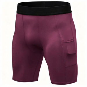 CELINNE Fitness Running Compression Men <b>Boxer</b> Brief Underwear Quick Dry Breathable Long Leg Men <b>Boxer</b> Shortunderwear With Pocket - Product Image 2