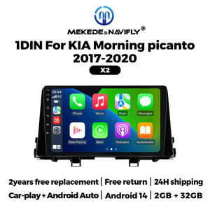 MEKEDE & NAVIFLY <span class=keywords><strong>X</strong></span> SERIES Android Voiture Stéréo Voiture Dvd Vidéo Voiture Écran IPS 2 + 32GB Système pour 1Din <span class=keywords><strong>KIA</strong></span> Morning <span class=keywords><strong>Picanto</strong></span> - Product Image 2