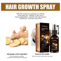 Hanli OEM Penjualan Terbaik Semprotan Rambut Jahe Padat Kuat untuk Pijat Kulit Kepala, Mengangkat Akar Rambut, Mengencangkan, Anti Rontok, Cairan Perbaikan Unisex Semua Jenis Rambut