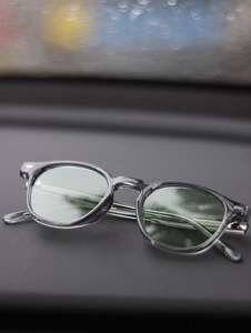 HBK TR90 Unisex Sunglasses with Custom Logo Pink <b>Small</b> Round Frame Polarized Street Driving Photos Comfortable TAC Lenses - Product Image 3