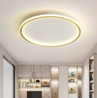 Plafonnier LED Rond Ultra Mince pour Chambre à Coucher Design Moderne en Acrylique pour le Salon