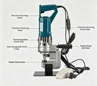 Marteau perforateur rotatif hydraulique électrique portatif KZ MHP-20 220V, diamètre de perçage max. 13MM, pour petits profilés en acier