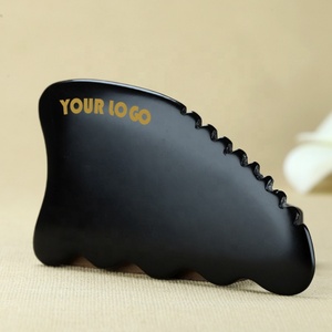 Outil de beauté pour le dos et masseur Gua Sha en jade naturel, planche de soin de la peau en pierre de Bian pour le visage, le cou et le corps, usage domestique - Product Image 1