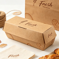 Caja para Hot Dogs de Papel Rígido Resistente, Venta al por Mayor, Logotipo Personalizado Impreso, Porta Alimentos Desechables Resistentes a la Grasa, Proveedor