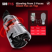 Ampoule LED S09 multicolore T10 T15, éclairage 360°, feux de position, feux de freinage, feux de recul pour 99% des voitures