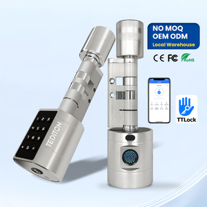 Khóa cửa thông minh vân tay mật mã Wifi chống nước kiểu châu Âu dành cho cửa gỗ nhà ở khách sạn căn hộ - Product Image 1