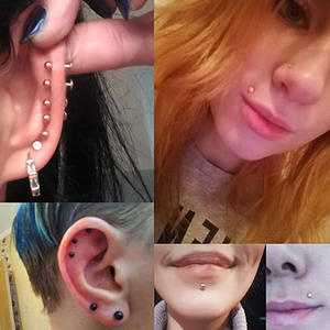 Piercing de lèvre en titane lisse Getta, boucles d'oreilles hélix externes conformes à <span class=keywords><strong>la</strong></span> norme ASTM F136 - Product Image 2