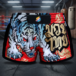 กางเกงชก MMA แบบสั่งทำขายดี คุณภาพสูง ผลิตจากผ้าสแปนเด็กซ์/โพลีเอสเตอร์ ยูนิเซ็กซ์ รุ่น Formula1 Industries FI-1603 รับผลิตแบบ OEM ขายส่ง - Product Image 4