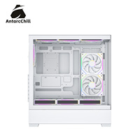 Boîtier PC AntarcChill en gros, blanc, E-ATX, verre panoramique, double compartiment, séparation haut-bas, compatible radiateur 360