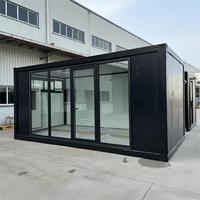 MZ ECO Maison Conteneur Préfabriquée Mobile à Montage Rapide 20/40 pieds avec Panneaux Solaires, Maisons Portables 2 Chambres, Design Moderne, Étanche
