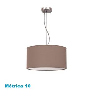 Lampada a sospensione marrone chiaro 2xE27, diametro 40 cm, ideale per l'illuminazione decorativa in case e spazi commerciali. - Product Image 1