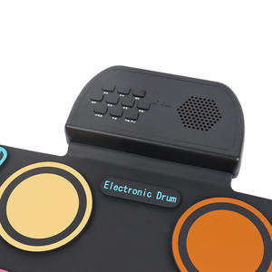 스몰 사이즈 휴대용 접이식 실리콘 손으로 압연 디지털 드럼 세트 어린이 크로스 보더 뜨거운 판매 연습 경적 장난감 - Product Image 2