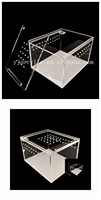 Vente en gros de cage à tarentule personnalisée pour petit animal de compagnie boîte à reptiles en plexiglas pour alimentation en araignée à sauter boîtier en acrylique transparent