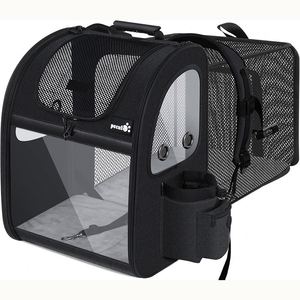 Échantillon gratuit : Sac de transport pliable pour chat, avec lit imperméable - Sac de transport pliable en plastique pour porte avant - Product Image 2
