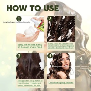 Espuma y Cera para Peinar Orgánica de Fijación Fuerte - Controla el Frizz, Fijación Duradera para Rizos, Espirales y Ondas, Fórmula Hidratante - Product Image 4