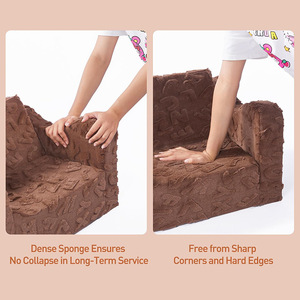 Canapé pliable pour enfants Giving Tree Kids 17,5x16x10 pouces avec accoudoirs pour la zone de jeux de la chambre des enfants - Product Image 2