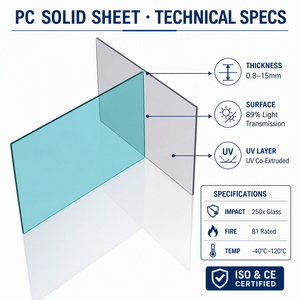 Panel sólido <span class=keywords><strong>de</strong></span> <span class=keywords><strong>policarbonato</strong></span> transparente resistente OEM <span class=keywords><strong>para</strong></span> iluminación <span class=keywords><strong>de</strong></span> techos en instalaciones deportivas <span class=keywords><strong>de</strong></span> 500 m², <span class=keywords><strong>precio</strong></span> al por mayor - Product Image 6