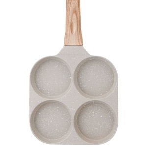 Maifan Stone Four Hole Frying <b>Pan</b> Nonstick Mini Breakfast <b>Pan</b> For <b>Induction</b> Cooker Portable Round Shape - Product Image 3