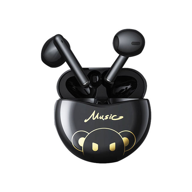 Hifi Sound Waterproof Wireless Earbuds Cute Monkey Pattern Bass Enhancement Earphone TWS Bluetooth Earbuds Headphones