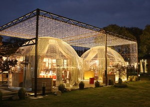 Dôme géodésique chauffé transparent de 6 m de diamètre, maison de glamping pour événements et fêtes, maison à bulles - Product Image 6