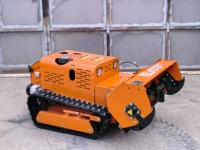 Débroussailleuse forestière diesel télécommandée industrielle tout-terrain pour la coupe de l'herbe sur les pentes montagneuses