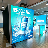 Boîte à lumière LED modulaire SEG en PVC/aluminium pour salon professionnel, toile de fond LED pour exposition, stand publicitaire SEG, présentoir lumineux
