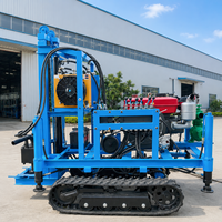 Petite foreuse de puits d’eau sur chenilles profondeur réelle 150m machine de forage de puits d’eau diesel CE garantie 1 an