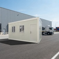 Maison modulaire professionnelle à deux étages en conteneurs préfabriqués, dortoir pour travailleurs et bureau de chantier pour camp de travail