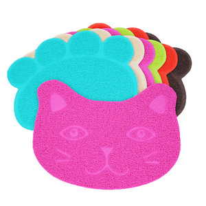 Tapis pour litière, tapis <span class=keywords><strong>anti</strong></span>-dérapant pour attraper les griffes de <span class=keywords><strong>chat</strong></span>, tapis de sol facile à nettoyer, accessoires pour animaux de compagnie - Product Image 2
