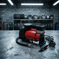 Kede HC651B 12V 24V Portable Tire Inflator Air Compressor with Pressure Monitor and Fast Inflate