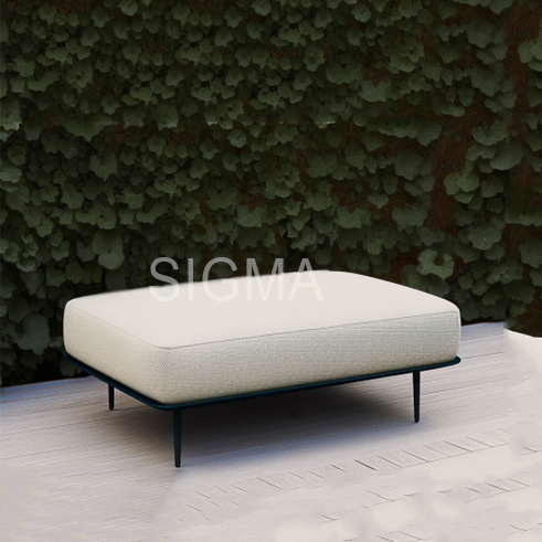 Leisure Style Square Coffee Table  Modern Outdoor Patio Side Stool Coffee Table