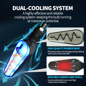 ไฟเลี้ยว LED สำหรับมอเตอร์ไซค์ Senlight สำหรับ Harley <span class=keywords><strong>Yamaha</strong></span> Sr400 Honda Cb400ss - Product Image 6