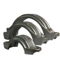 High Precision 304 Stainless Steel Fasteners Durability Resistant High Temperature Rust Double Pipe Clamps OEM Rigid Joint