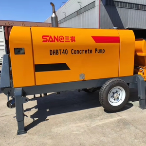 Fábrica de China 20m3 30m3 40m3 60m3 por hora Bombas de hormigón de remolque de motor diésel móvil para construcción Fácil de mover y operar - Product Image 1