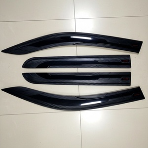 Accessoires de voiture de haute qualité, déflecteurs de fenêtre de voiture durables, visière de pluie en fibre de carbone 3D, déflecteurs de vent, visière solaire pour Hilux Revo - Product Image 1